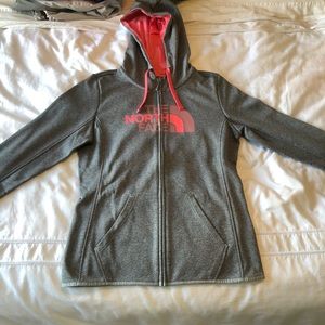 North face zip jacket